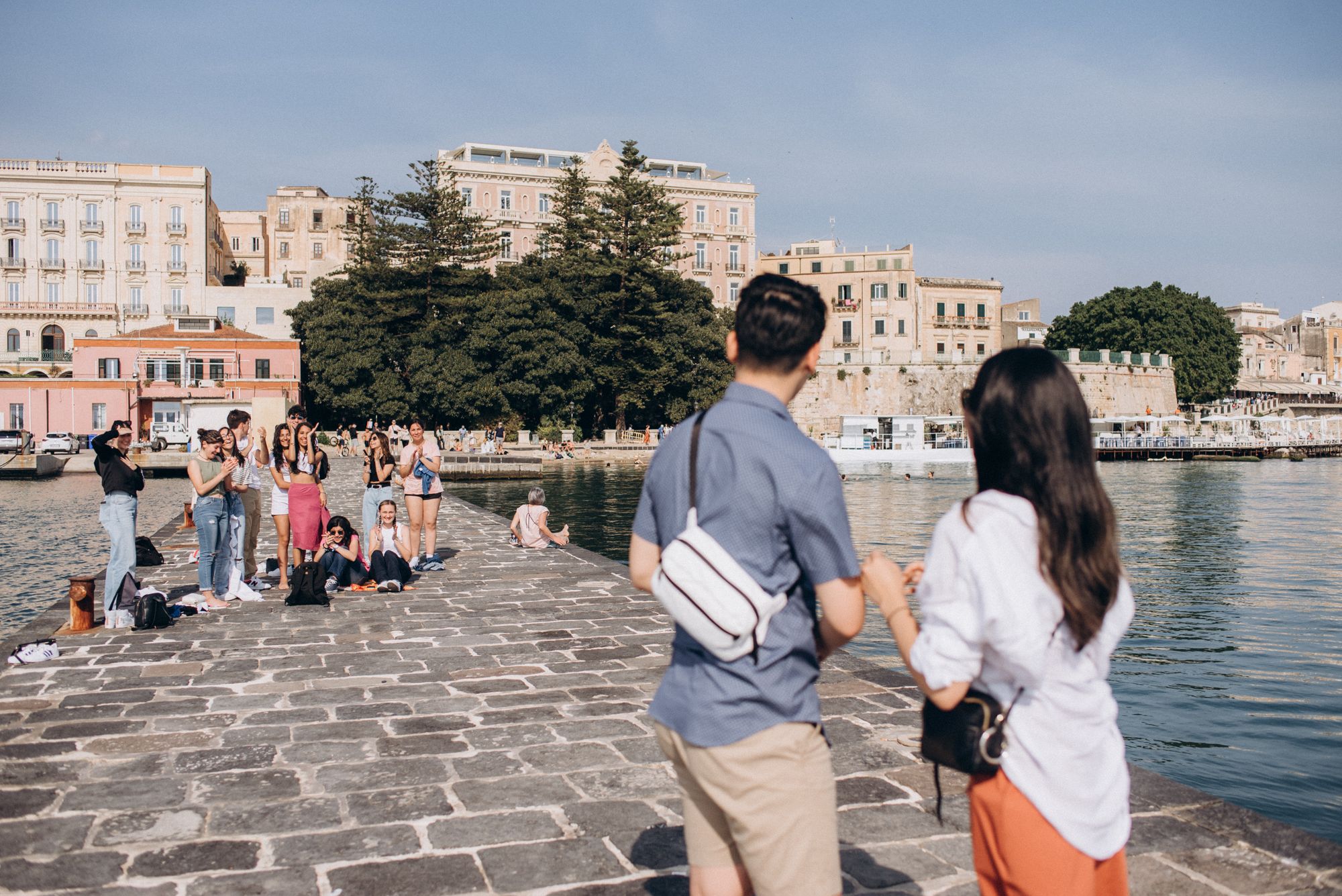 Proposing to my girlfriend in Ortigia, Sicily