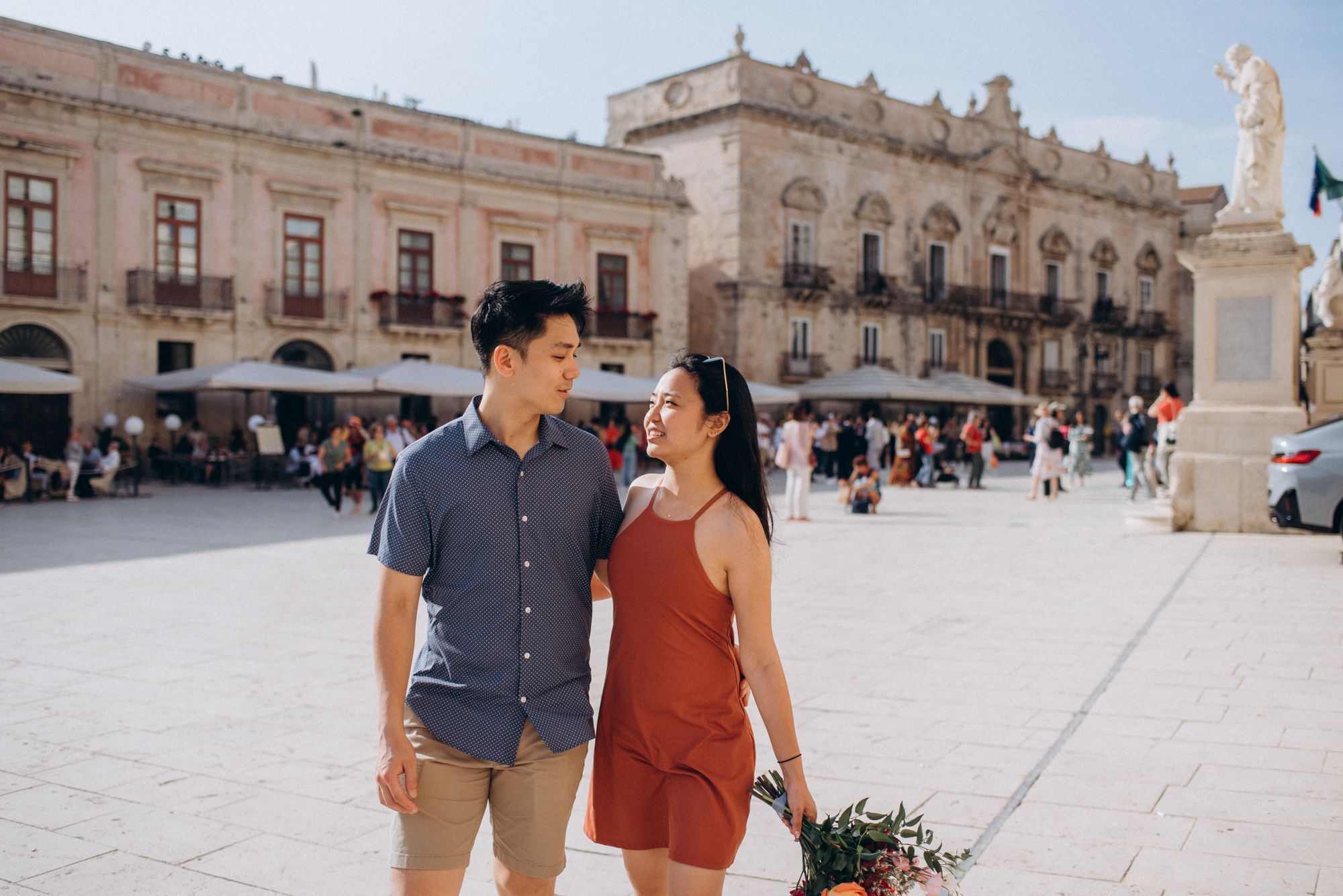 Proposing to my girlfriend in Ortigia, Sicily